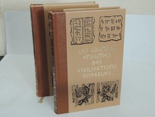 Lot de 2 livres les grandes énigmes des civilisations disparues