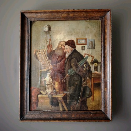 Ancienne peinture huile - peinture, l'huile