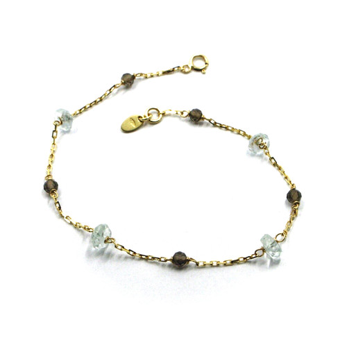 Bracelet jaune 18k maille - or,