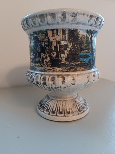 Vase majolique italien avec - vase,