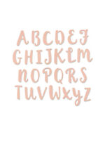 Matrice découpe et embossage (Die) Thinlits Sizzix Alphabet Maj