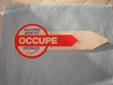 ETIQUETTE AIR FRANCE SIEGE OCCUPE  1978 TAG