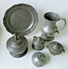 lot étain d'époque XVIIIeme