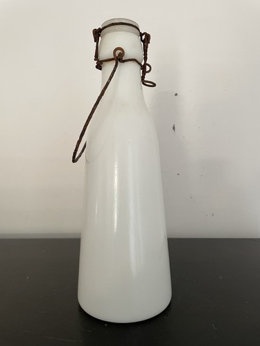 Bouteille lait opaline - bouteille, en