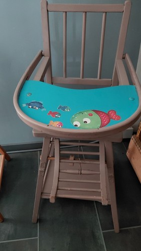 Chaise haute bébé bois - chaise,