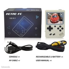 Console Retro FC 168 Jeux Intégrés + Câble TV