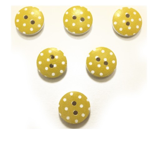 Lot boutons bois - 6, :