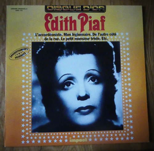 Edith piaf accordéoniste - edith,
