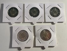 SERIE 5 ATELIERS X 2 EURO ALLEMAGNE 2012 TYE 10 ANS A D F G J COMMEMORATIVES