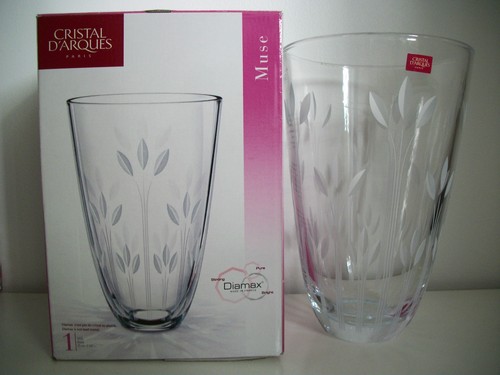 Cristal arques vase en - 1,