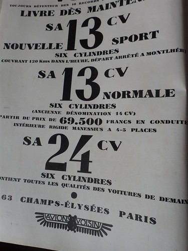 Voisin cv automobile - 13,