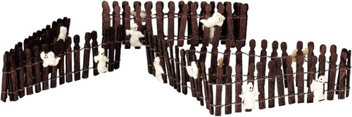 Ghostie wire wooden fence set - ghostie, fence,