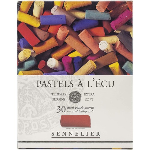 Boîte demi pastels a - boîte, 30