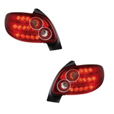 2 FEUX ARRIERE A LED POUR PEUGEOT 206 3 ET 5 PORTES UNIQUEMENT