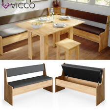 Vicco banc coffre 137cm chêne sable banc cuisine pour table a manger coin repas