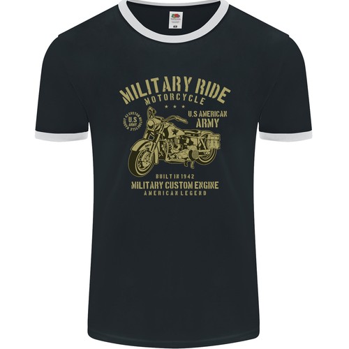 Shirt ringer militaire moto - t-shirt,