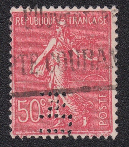 Timbre perforé 1924 - perforé, 1924-32