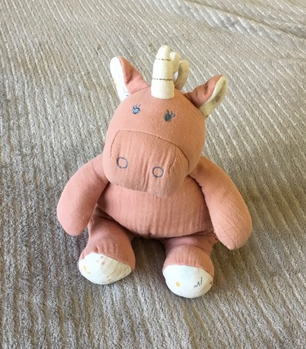 Peluche doudou licorne rose - doudou,