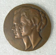 Medaille monaco 1956 mariage - ,