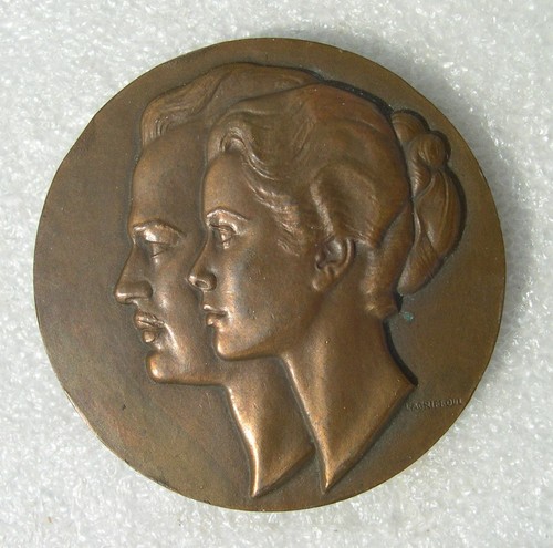 Medaille monaco 1956 mariage - 1956,