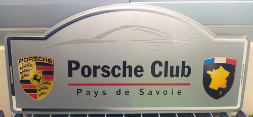Plaque rallye porsche club - porsche,