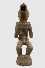FR0784 STATUETTE BAOULE SINGE ABOYA COTE D'IVOIRE AFRIQUE ART TRIBAL ANCIEN