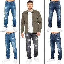 Enzo Hommes Jeans Jambe Droite