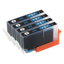 4 Cyan Cartouches d'encre pour HP Photosmart 5522 5524 5525 6510 6520 6525