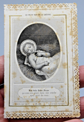 Ancienne image pieuse canivet - ancienne,