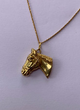 SUPERBE RARE PENDENTIF "AU CHEVAL" EN OR JAUNE 18 CARATS 750 ! TRES BON ETAT !