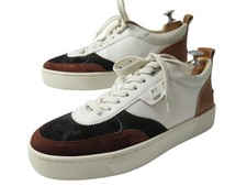 CHAUSSURES CHRISTIAN LOUBOUTIN BASKETS HAPPYRUI 41.5 SNEAKERS EN CUIR SHOES 850€