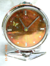 REVEIL ANIME SYSTEME TROTTEUSE PAPILLON MOUVEMENT PENDULE MECANIQUE CLOCK CHINA