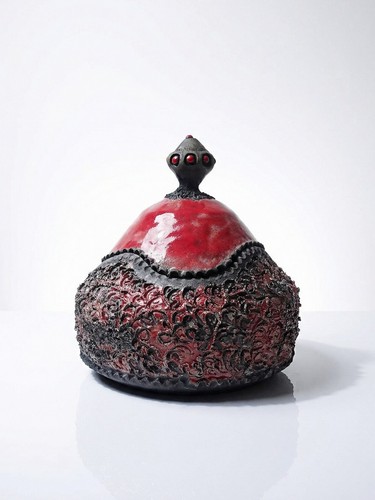 Boîte bijoux raku - boîte, en