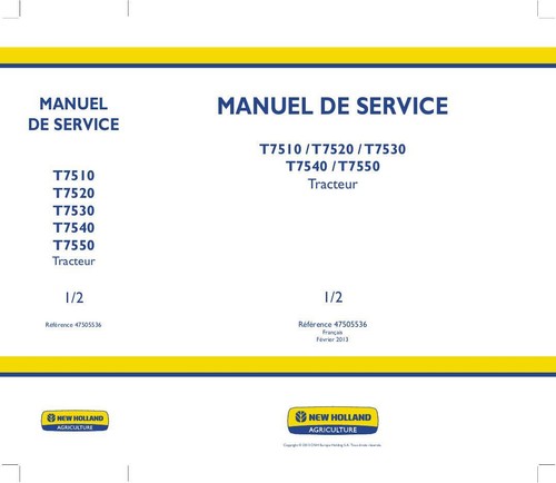 New holland t7510 - new, t7520