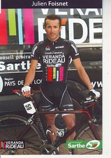 CYCLISME carte cycliste JULIEN FOISNET équipe VERANDA RIDEAU 