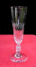 BACCARAT CLERMONT FLUTE A CHAMPAGNE CRISTAL TAILLE COTES PLATES 19EME XIXEME