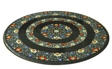 36 " Marbre Rond Centre Table Top Demi Précieux Pierres Incrustation Maison De