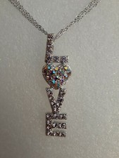  Crystal Love Pendant Necklace