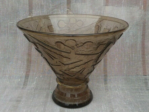 Coupe ancienne verre - coupe, fumée
