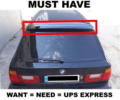Bmw e34 spoiler lip rear - spoiler,