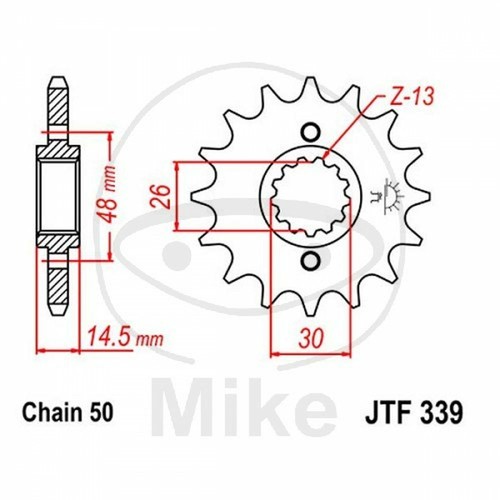 Pignon z16 530 726 pour - 530, 726.20.74