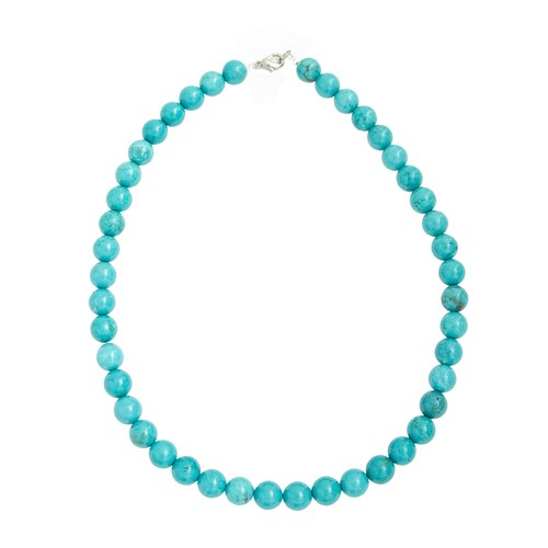 Collier turquoise stabilisée - turquoise,