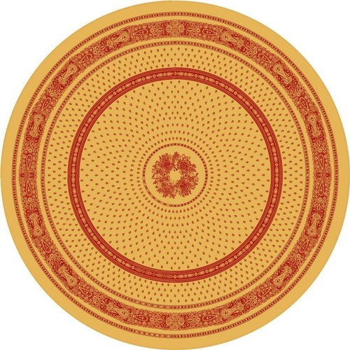 Nappe ronde jacquard coton