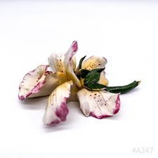 Vintage Capodimonte Porcelaine Fleurs Carlo Savastano Made IN Italy 11x12cm