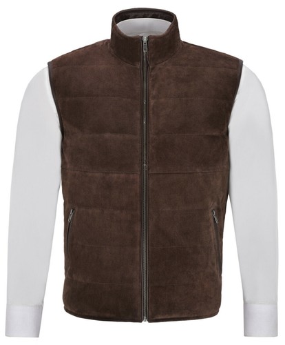 Gilet suède marron pour - marron,