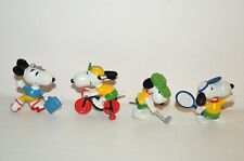 Lot 4 anciennes figurines PVC chien SNOOPY Peanuts BD sportifs vintage 80 - 90's