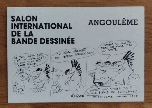 Carte postale reiser - carte, salon