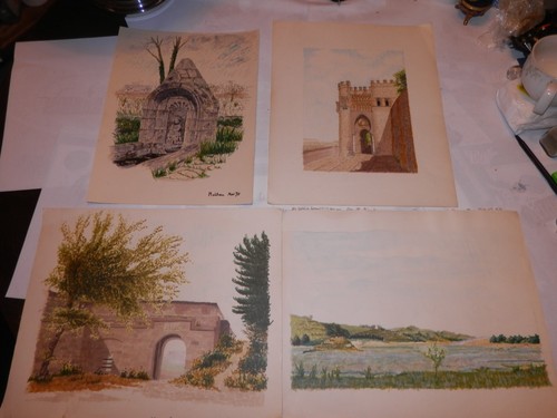 Lot dessins aquarelle - lot,