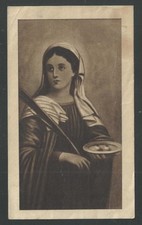 Image pieuse ancianne de Santa