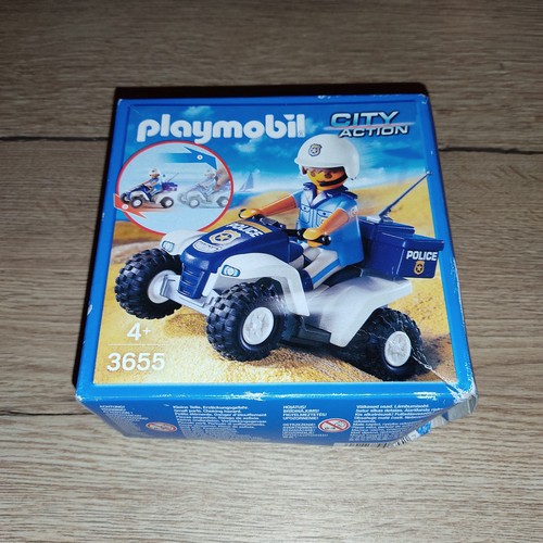 Playmobil 3655 policier quad - playmobil, policier/quad